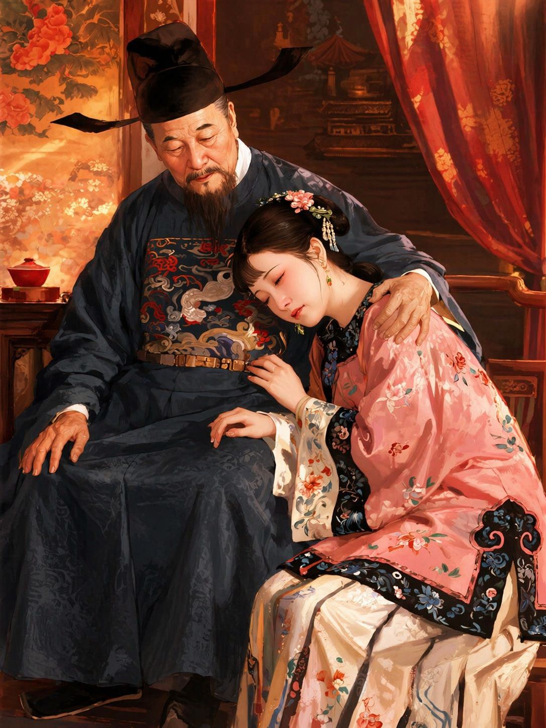 CHA CHỒNG NẠP THIẾP, TA CHỐNG LƯNG CHO BÀ MẪU