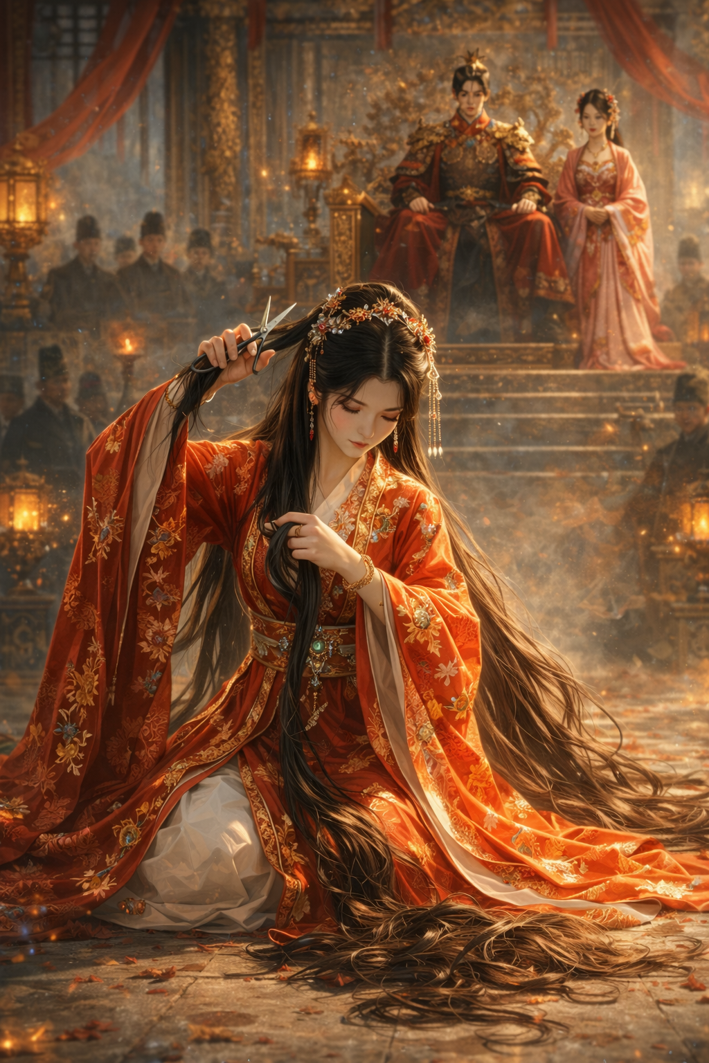 BA NGÀN SỢI TÓC RƠI, VƯƠNG GIA HỐI HẬN PHÁT ĐIÊN