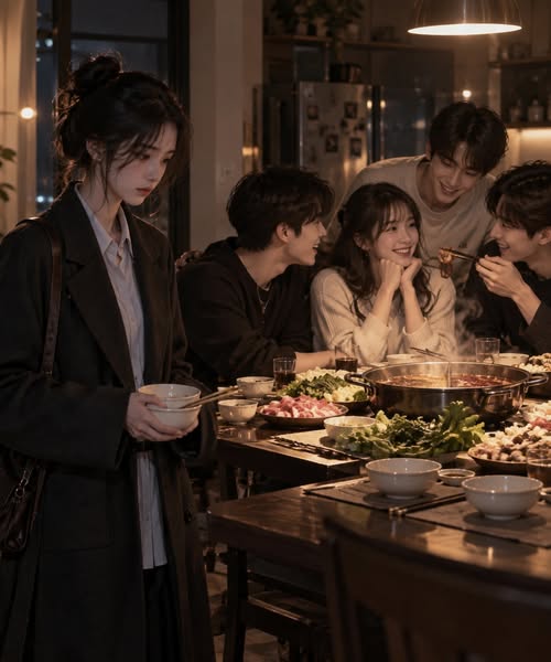 Bốn Bộ Bát Đũa Trên Bàn
